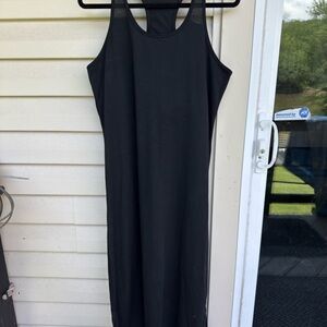 Cool-jams Women's Moisture Wicking Long Racerback Tank Gown with Shelf Bra